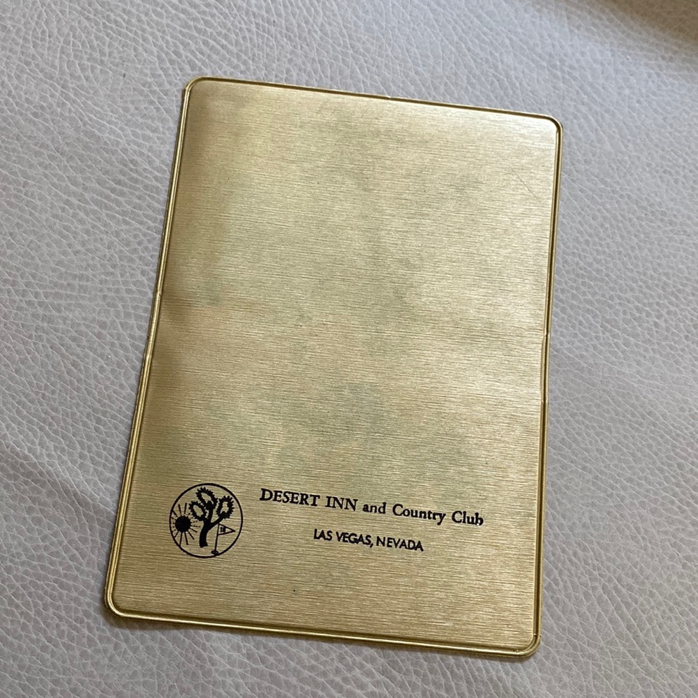 Vintage Las Vegas Desert Inn and Country club Card Holder